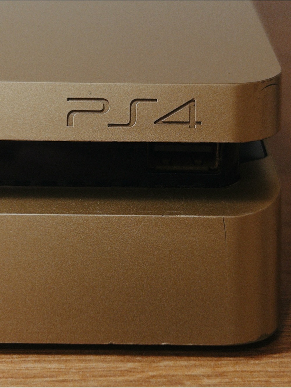 Sony PlayStation 4 PS4 Slim 1TB Gold Console CUH-2015B CONSOLE AND CABLES ONLY